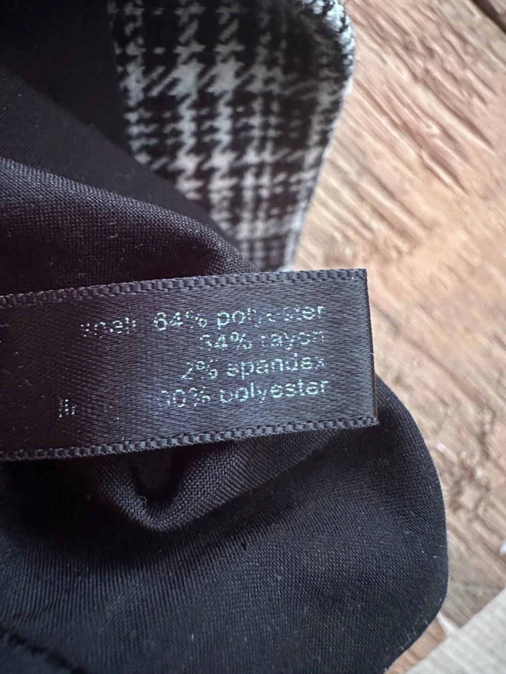 The Limited Black and White Checked Pencil Skirt Size 4